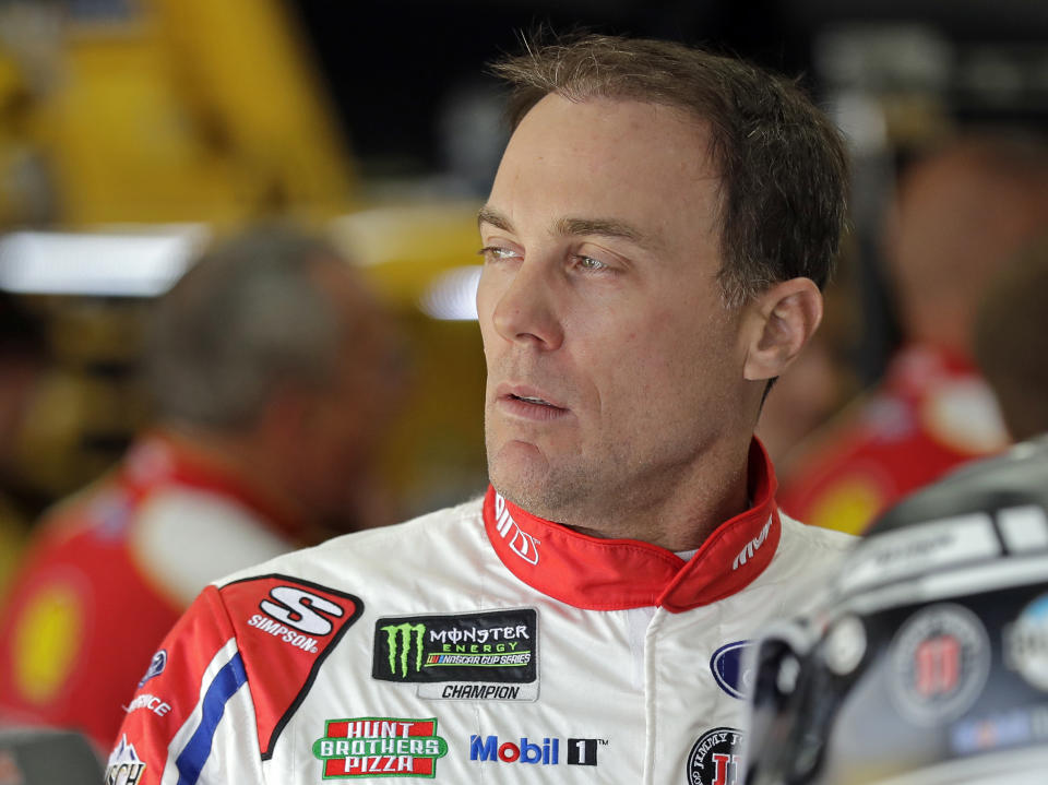 Kevin Harvick has won five of the first 16 races of 2018. (AP Photo/Chuck Burton)