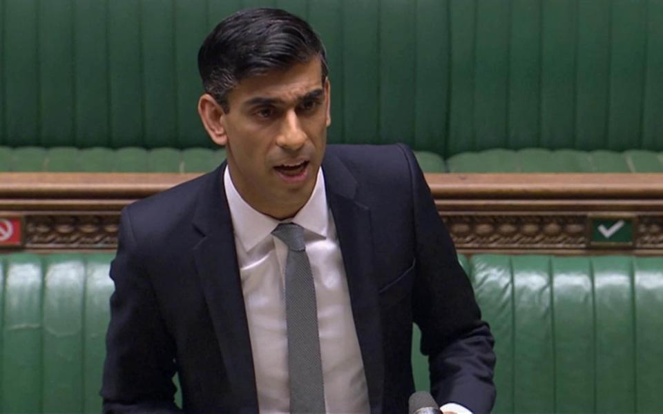 Chancellor of the Exchequer Rishi Sunak delivers a summer economic update in a statement to the House of Commons - House of Commons/PA