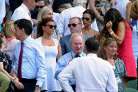 Wayne and Coleen Rooney in the royal box during day thirteen of the Wimbledon Championships at The All England Lawn Tennis and Croquet Club, Wimbledon.
