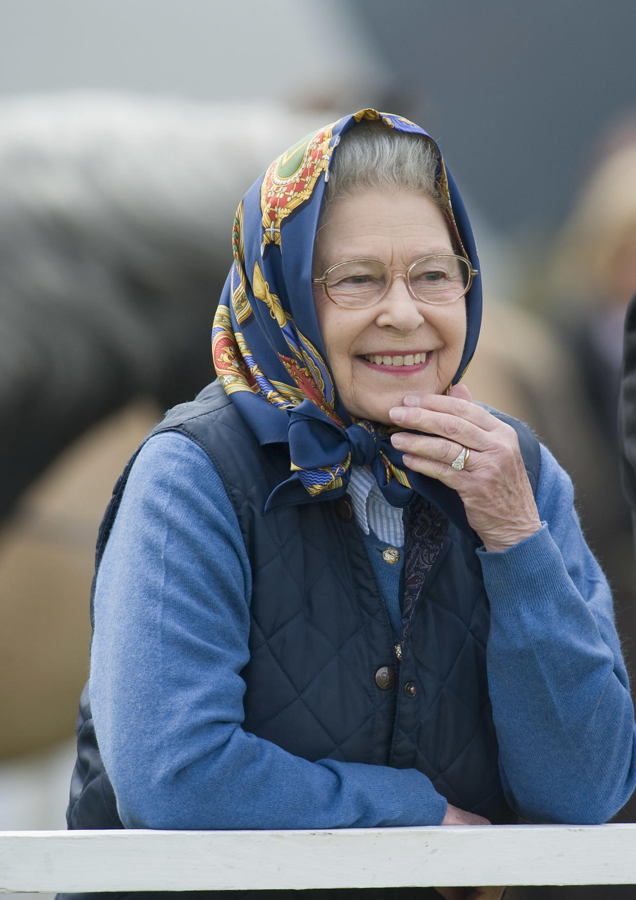 WINDSOR, UNITED KINGDOM - MAY 15:  HRH Queen Elizabeth II attends the Royal Windsor Horse Show 2009 on May 15, 2009 in Windsor, England.  Her pony Balmoral Morland wins the Highland Class 73.  (Photo by Marco Secchi/Getty Images)