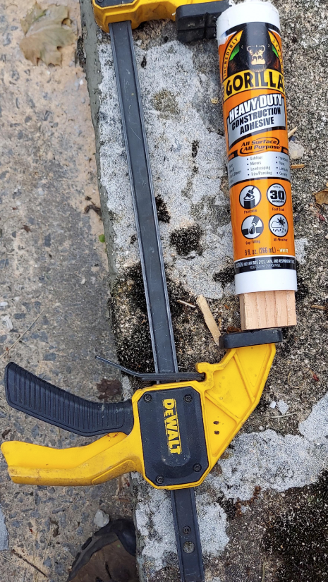 a clamp for caulking