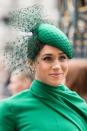 <p>A portrait of a smiling Duchess of Sussex. </p>