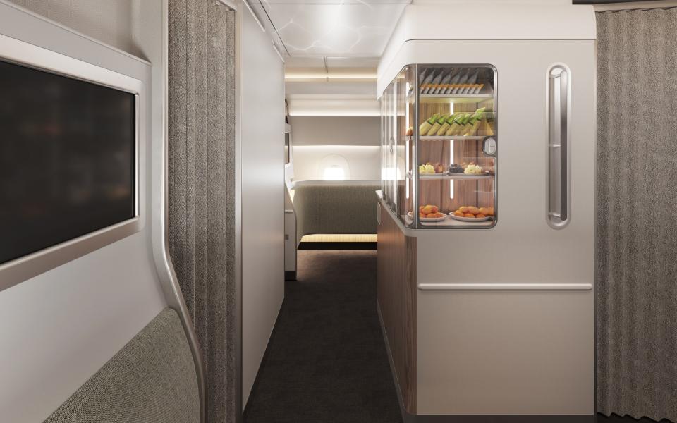 First class travelers will have access to their very own Wellness Zone