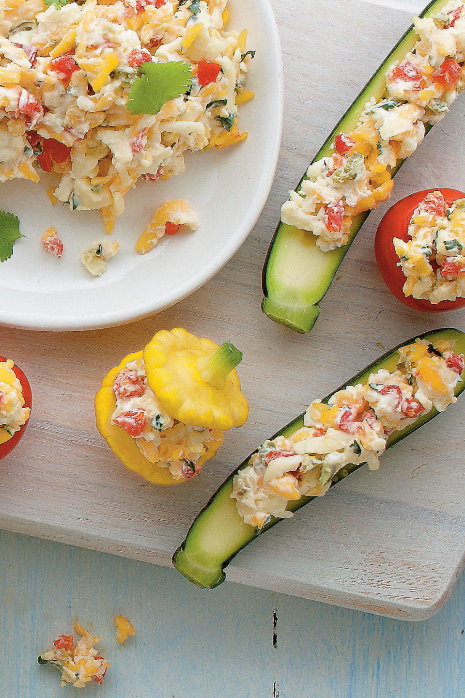 Jalapeño Pimento Cheese Stuffed Vegetables