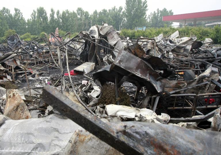 A fire at a nursing home in central China left at least 38 people dead, officials say