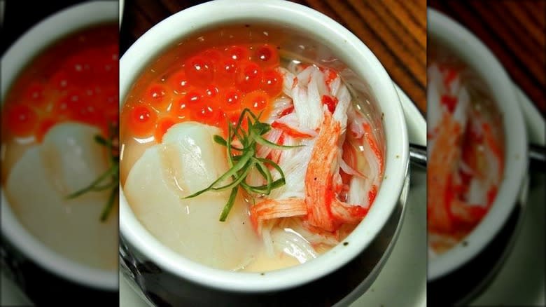 Imitation crab in Hokkaido Chawanmushi 