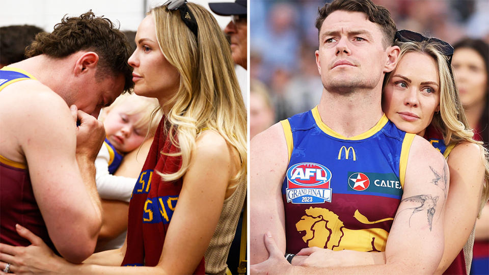 Lachie Neale, pictured here in tears the AFL grand final.