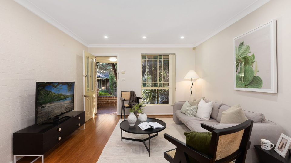 The living room of the property in Sydney for sale for $1 million.