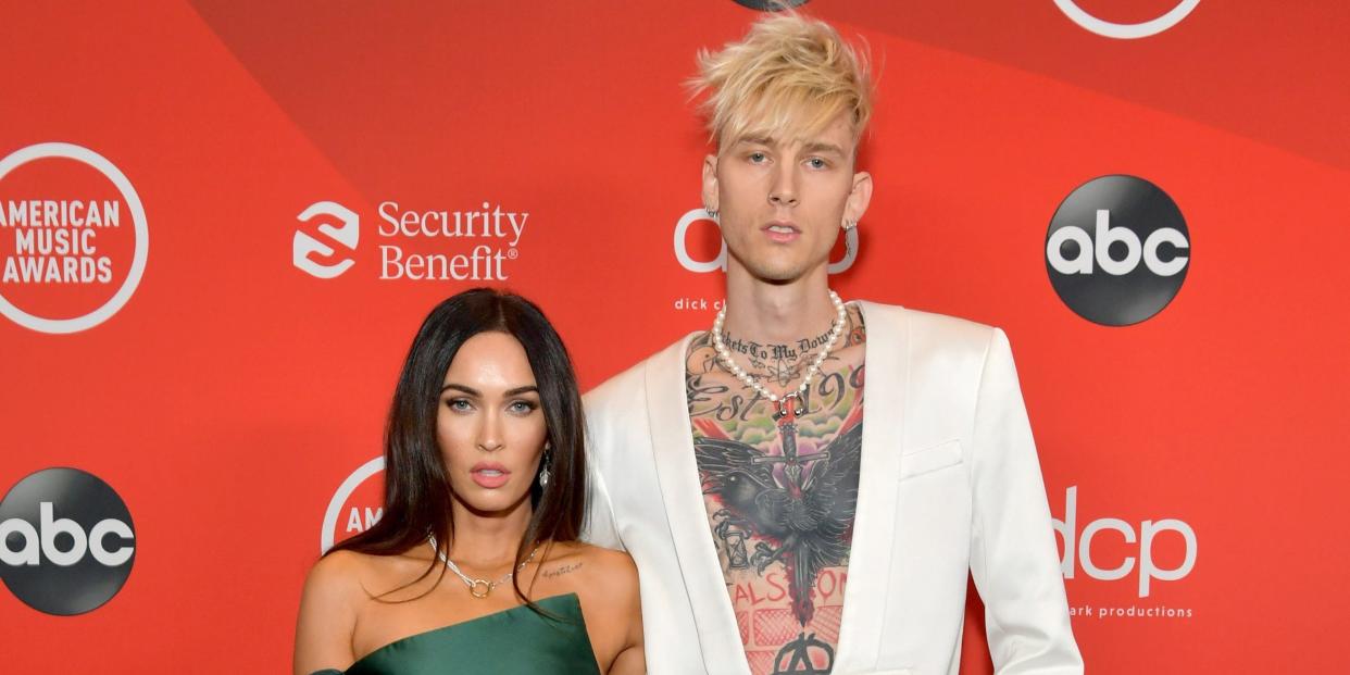 Megan Fox and Machine Gun Kelly at the AMAs