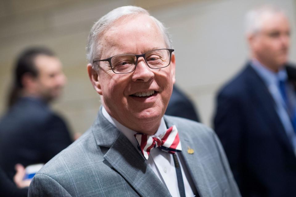 <p>Texas Rep. Ron Wright died on Feb. 7, 2021, while hospitalized with <a href="https://people.com/tag/coronavirus/" rel="nofollow noopener" target="_blank" data-ylk="slk:COVID-19;elm:context_link;itc:0;sec:content-canvas" class="link ">COVID-19</a>, after previously being treated for lung cancer. <a href="https://people.com/politics/rep-ron-wright-dies-with-wife-susan-by-his-side/" rel="nofollow noopener" target="_blank" data-ylk="slk:He was 67;elm:context_link;itc:0;sec:content-canvas" class="link ">He was 67</a>.</p> <p>"Congressman Ron Wright passed away peacefully," Wright's office said in a statement provided to PEOPLE.</p> <p>"His wife Susan was by his side and he is now in the presence of their Lord and Savior," the statement added.</p> <p>In addition to Susan, he is survived by sons Derek and Justin, his daughter Rachel, nine grandchildren and his brother Gary.</p> <p>The Associated Press <a href="https://apnews.com/article/health-archive-texas-dallas-dd7fe244f31288ce7a588b8b6ff61712" rel="nofollow noopener" target="_blank" data-ylk="slk:reported;elm:context_link;itc:0;sec:content-canvas" class="link ">reported</a> that Wright, who was first elected in 2018, had been hospitalized for lung cancer in 2020 and had spoken of being treated in 2019 as well.</p> <p>The Republican lawmaker represented Texas' 6th Congressional District, in the Dallas-Fort Worth area.</p>