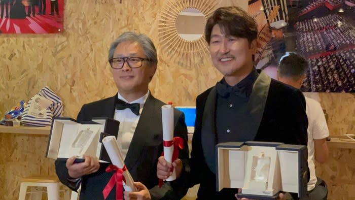 Park Chan-Wook and Song Kang-Ho won at the 75th Cannes Film Festival