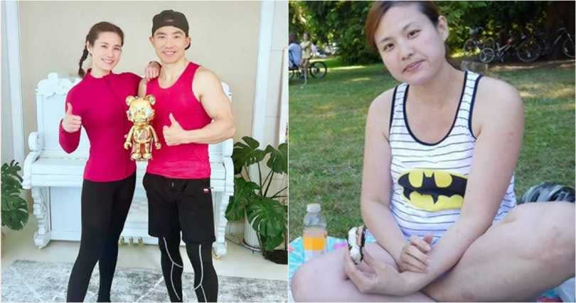 王婉霏跟著劉畊宏一起教健身操，夫妻人氣都變旺，王婉霏還分享了自己健身前的肥胖模樣。（圖／翻攝自劉畊宏willliu、王婉霏微博）  