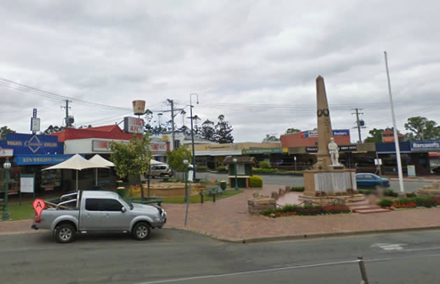 The scene of the crime in Beaudesert, Australia (Google Maps with Street View)