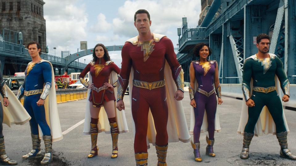 Zachary Levi is Shazam! in the DCU’s latest superhero flick: “Shazam! Fury of the Gods,” a Warner Bros. Pictures release.