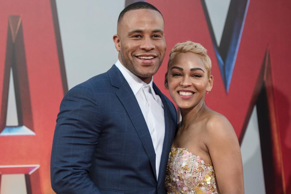 <p> Morgan Lieberman/FilmMagic</p> Meagan Good/DeVon Franklin