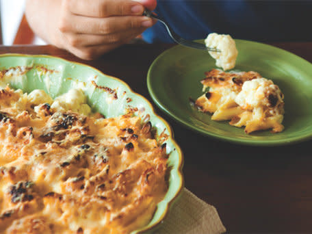 <strong>Get the <a href="http://www.huffingtonpost.com/2011/12/15/cauliflower-mac--cheese_n_1151649.html">Cauliflower Mac & Cheese</a> recipe</strong>