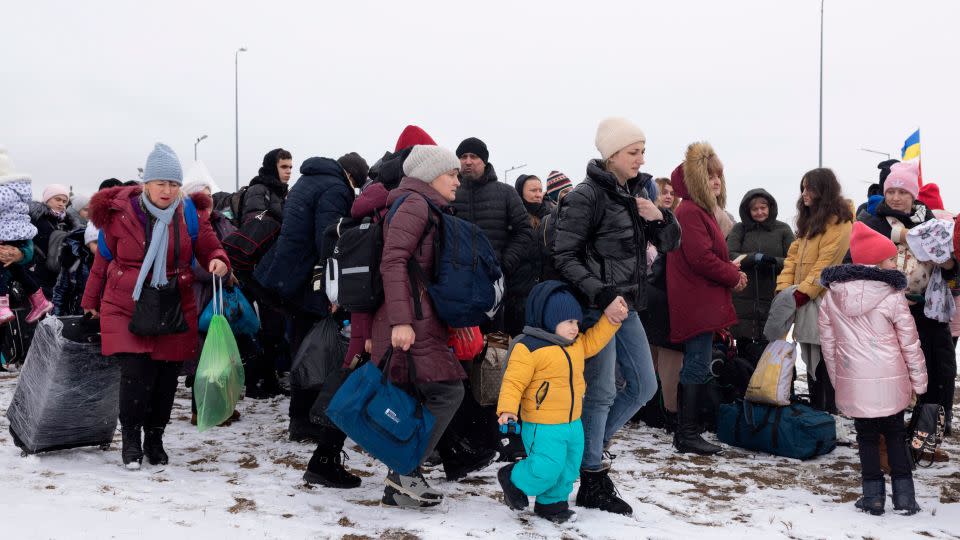 Several million Ukrainian refugees entered Poland after Russia's invasion. An estimated 1.4 million resettled there. - Dan Kitwood/Getty Images