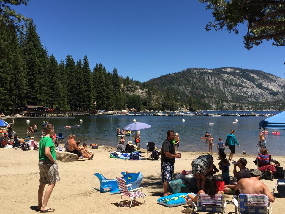 Pinecrest Lake is a crowd favorite for swimming and fishing.