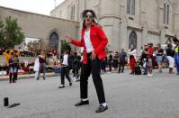 Fans gather at Forest Lawn Cemetery ten years after the death of child star turned King of Pop, Michael Jackson, in Glendale, California