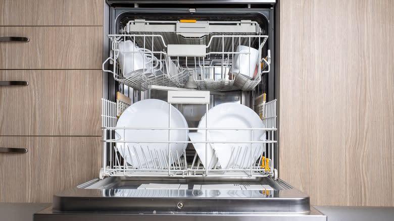 Fully loaded dishwasher