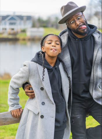 <p>Courtesy of Nate Burleson</p> Nate Burleson and daughter