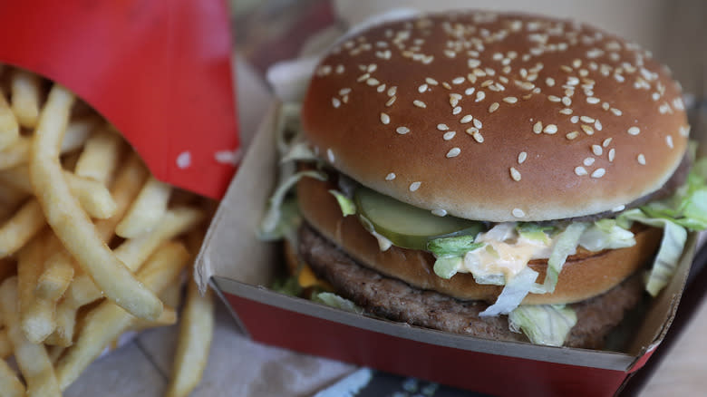 McDonald's Big Mac and fries