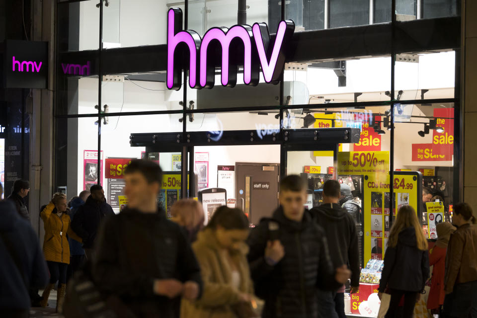 HMV went into administration in late December. Photo: Matthew Horwood/Getty Images