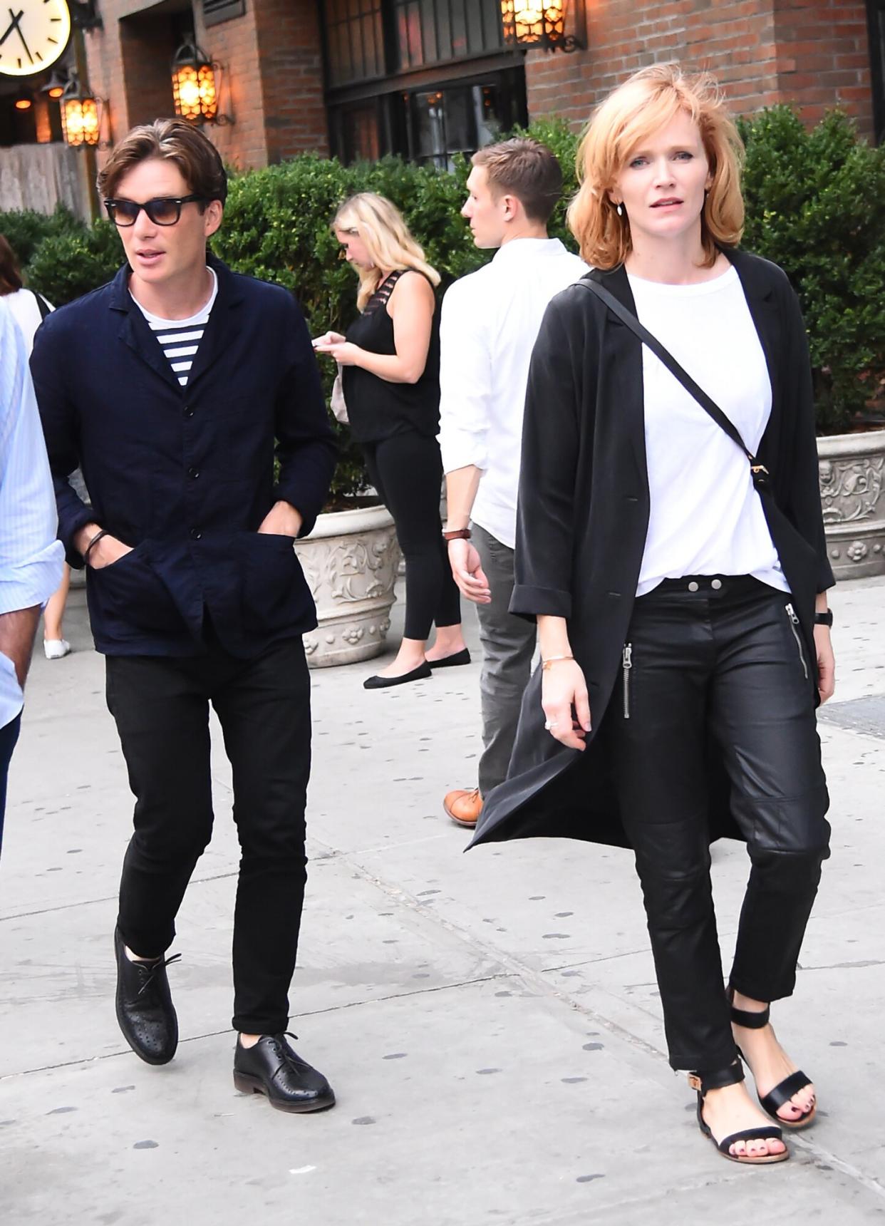 Cillian Murphy and Yvonne McGuinness are seen on August 5, 2016 in New York City