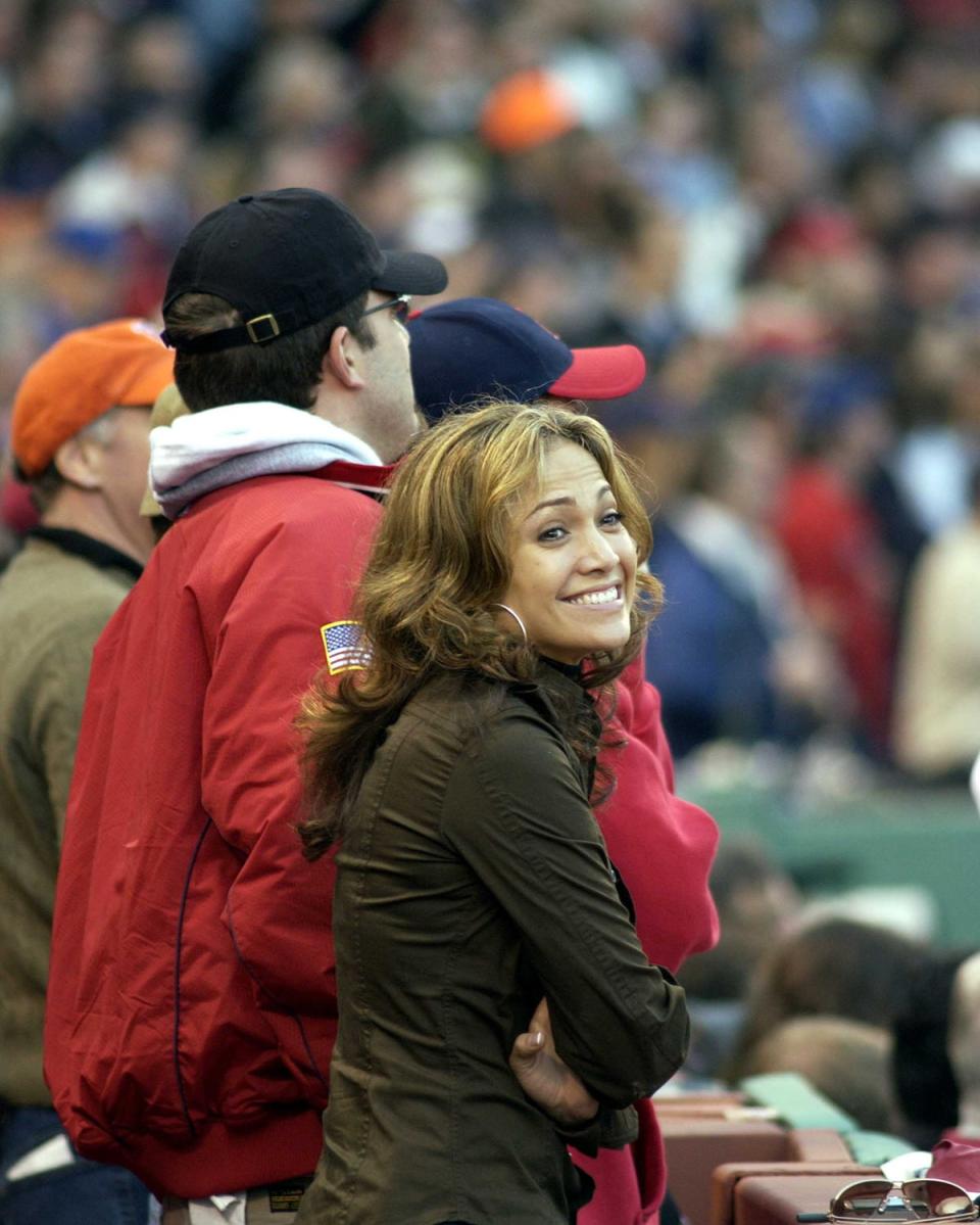 Actor Ben Affleck And Jennifer Lopez Attend Boston Red Sox Game: (Getty Images)