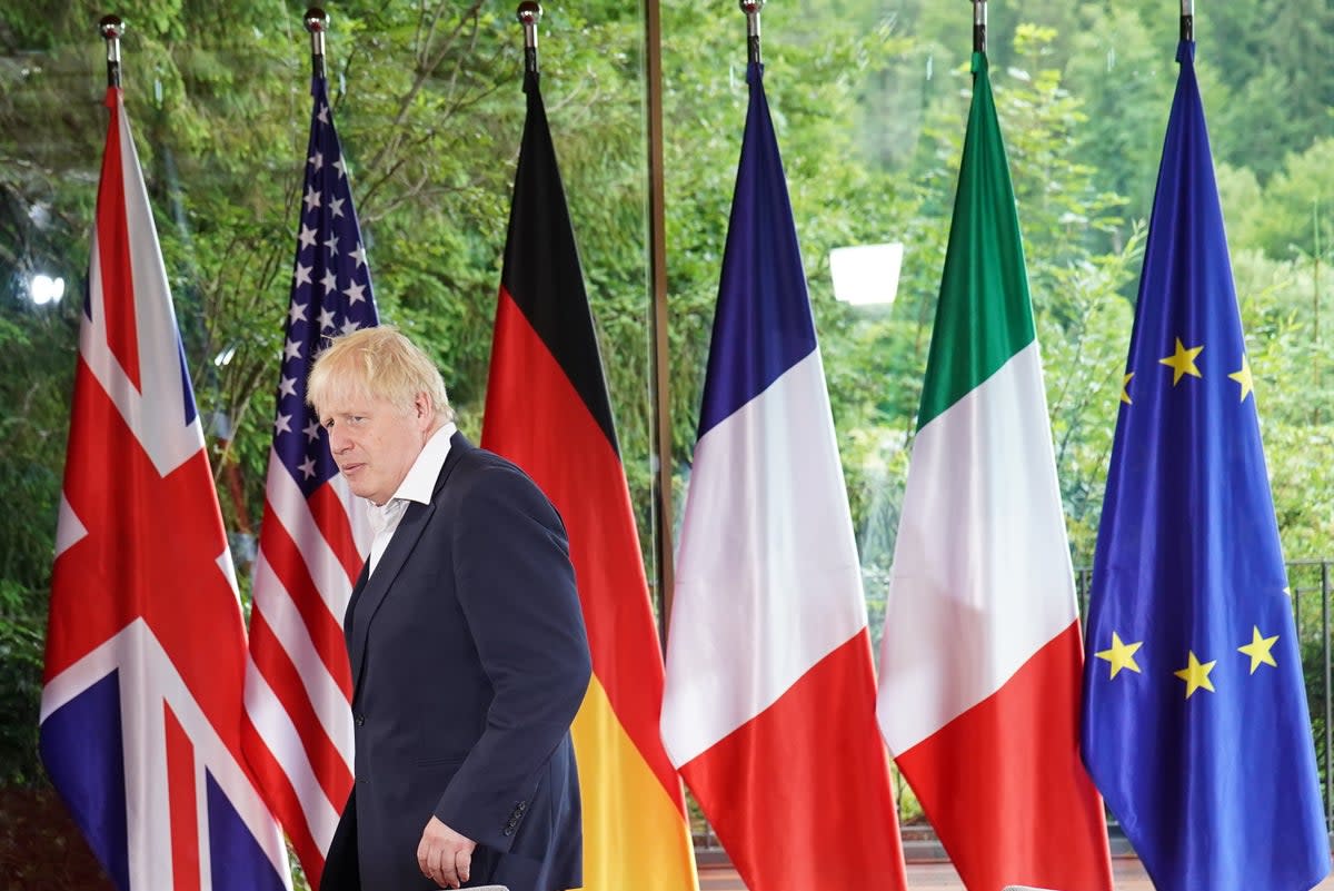 The G7 summit in Germany has drawn to a close with Prime Minister Boris Johnson and fellow world leaders condemning Russia’s actions in Ukraine (Stefan Rousseau/PA) (PA Wire)