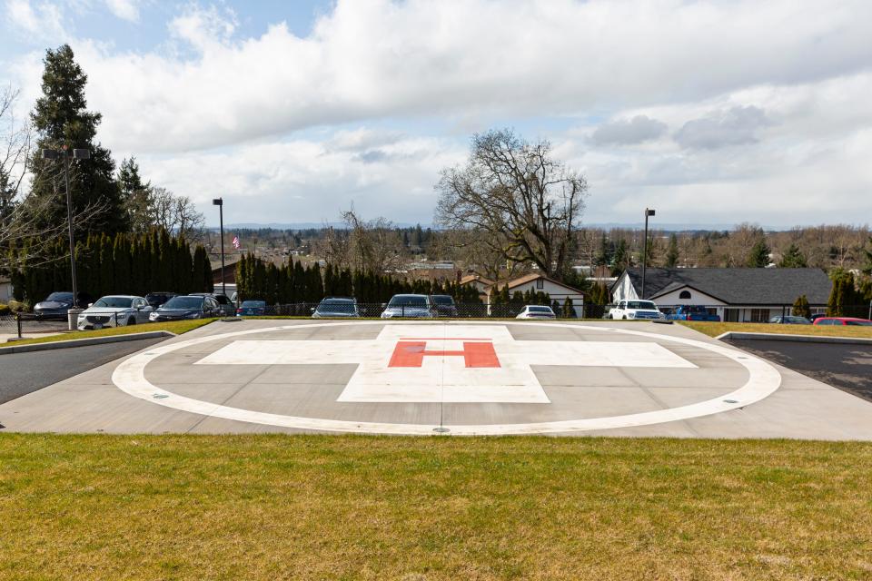 Legacy Silverton Medical Center's helicopter pad was part of the expansion. Previously, cars in the parking lot had to be moved to accommodate landing space.