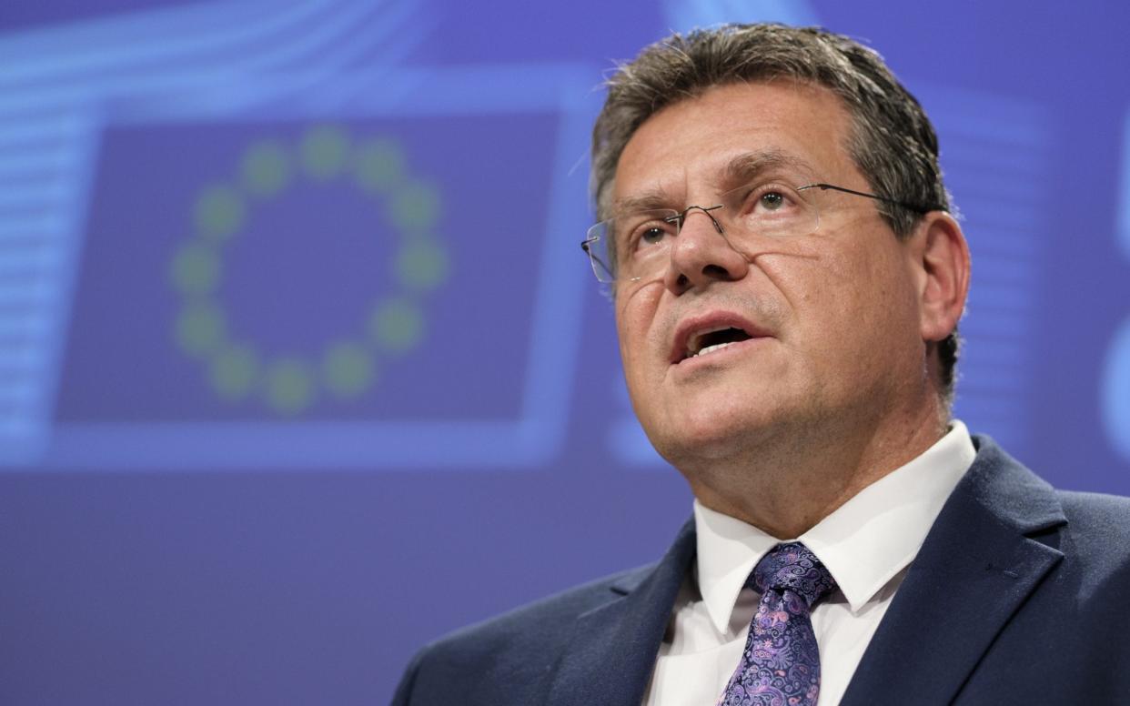 Maros Sefcovic, a commission vice-president - EU finally accepts there will be no extension to Brexit transition period - GETTY IMAGES