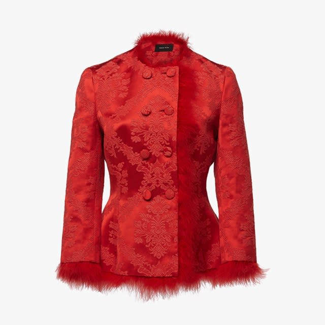 Simone Rocha marabou suiting jacket, $1,975, modaoperandi.com