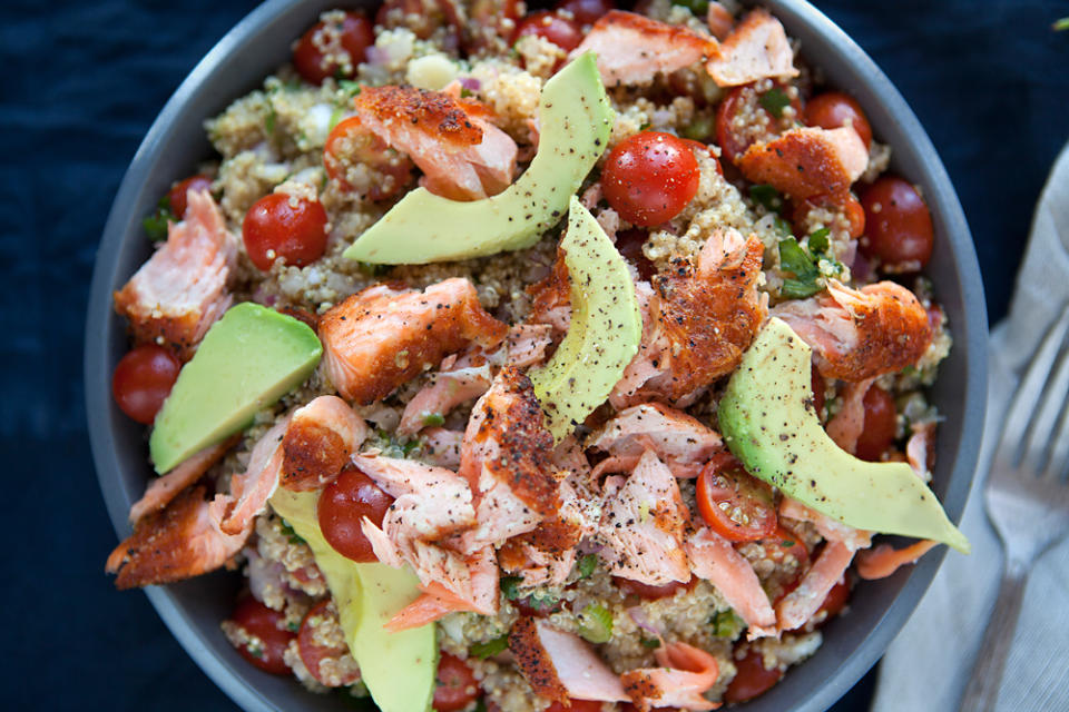 Quinoa, Salmon & Avocado Salad