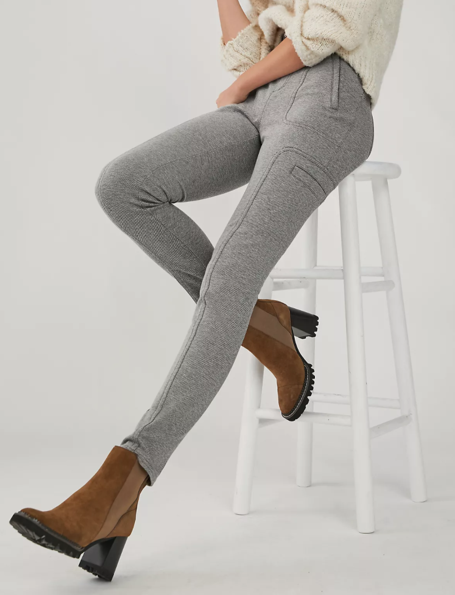 Anthropologie Frankie Trouser Legging in Light Grey