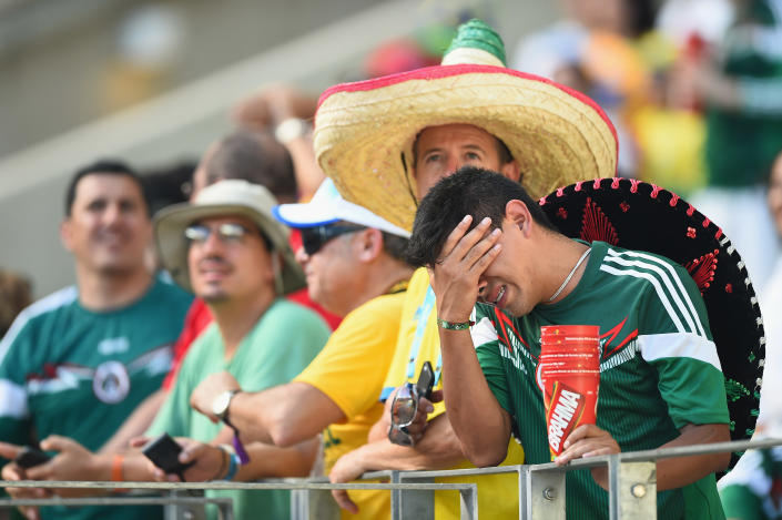 La Selección de México no consiguió el pase a cuartos de final en la Copa del Mundo de Brasil 2014 (Foto: Laurence Griffiths/Getty Images)