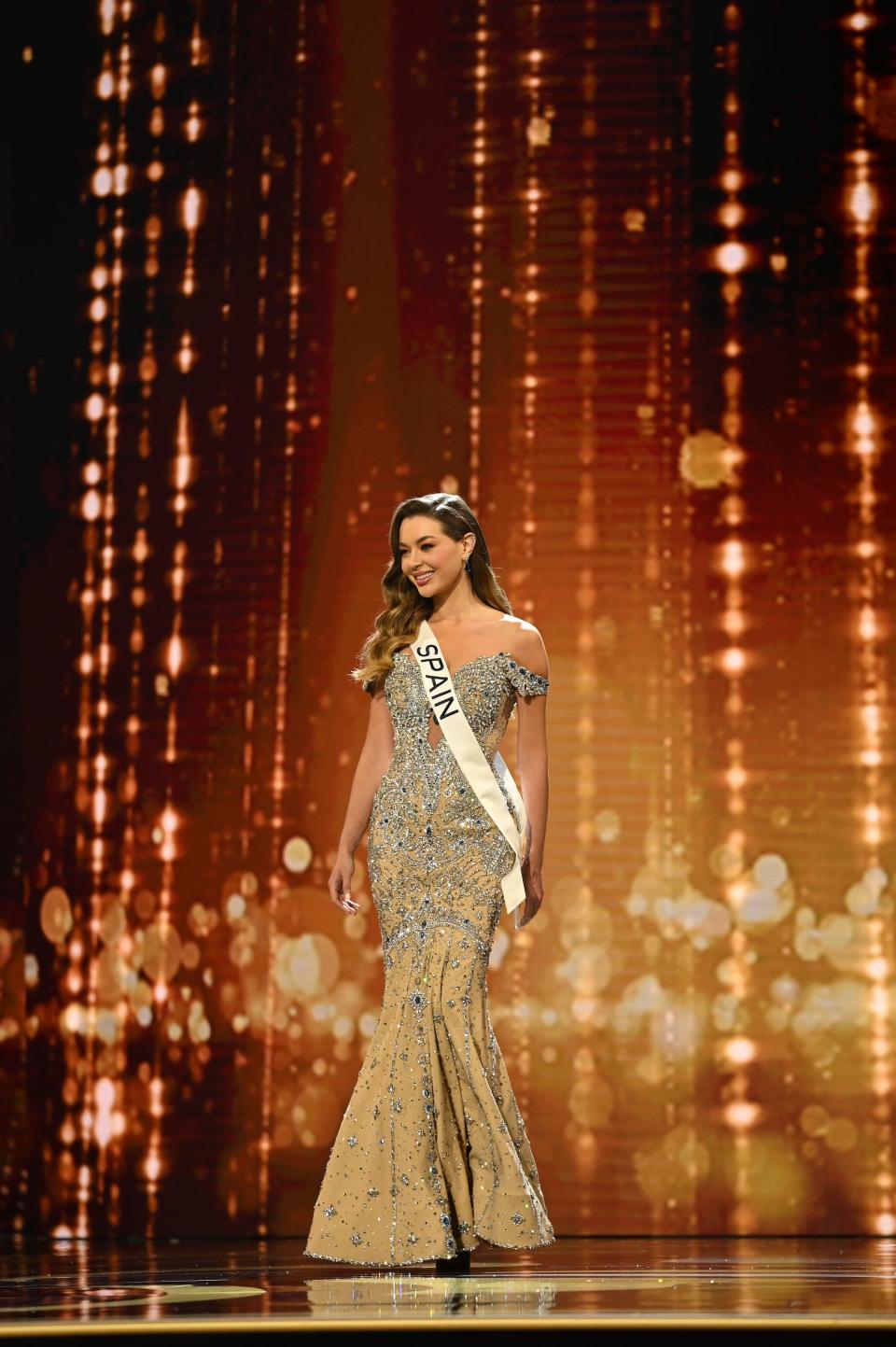 Miss Spain competes in the 71st annual Miss Universe pageant.