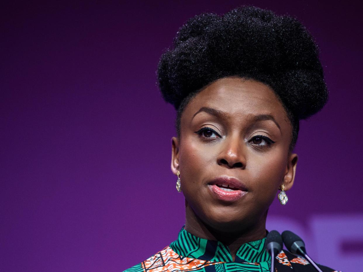 Chimamanda Ngozi Adichie made comments criticising Trump just hours before one of the president’s aides was sentenced to serve time in a federal prison: Jack Taylor/Getty Images