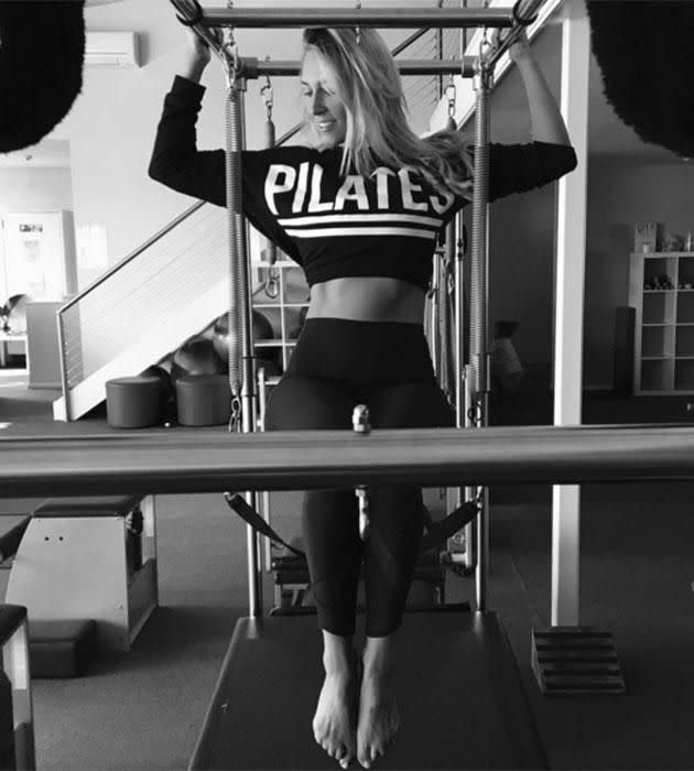 Phoebe has a new pilate's activewear range. Source: Instagram