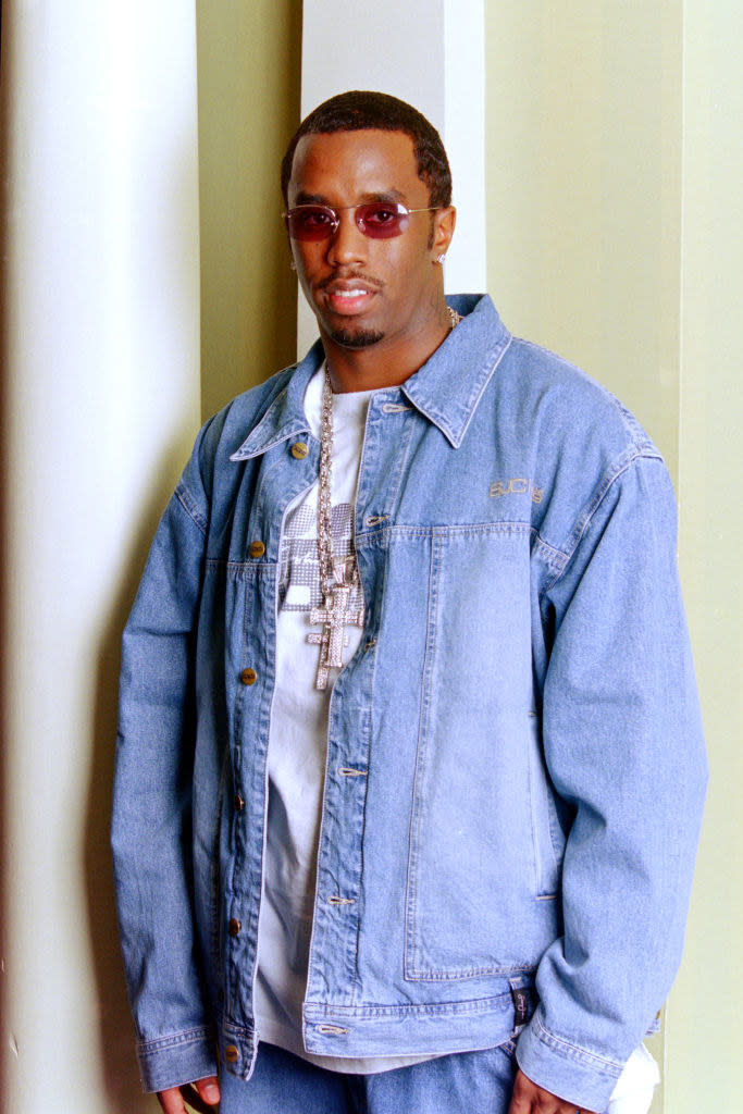 Diddy posing for a portrait in London in 1997