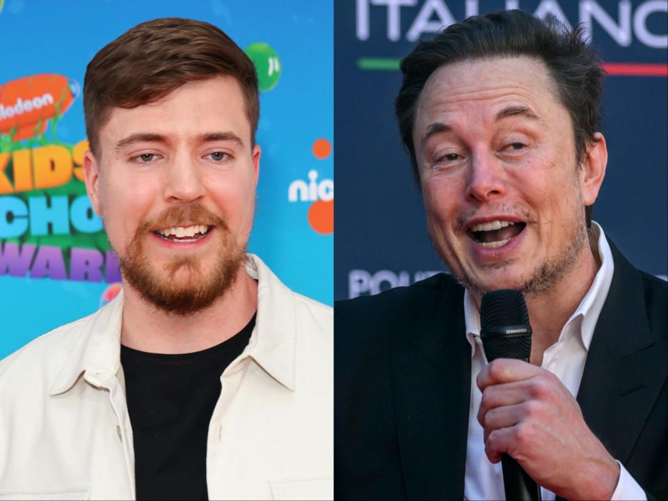 MrBeast and Elon Musk