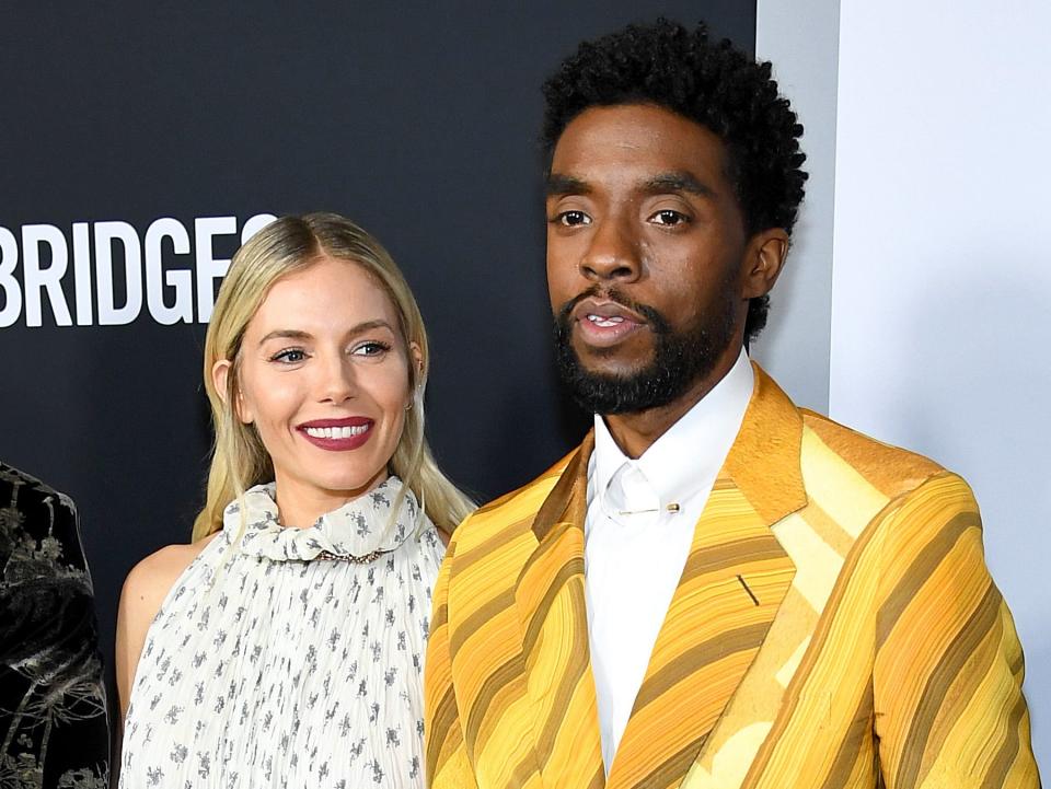 Chadwick Boseman and Sienna Miller