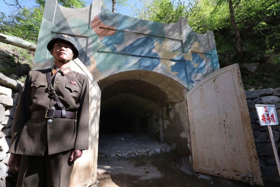 North Korea Punggye-ri nuclear test site tunnel