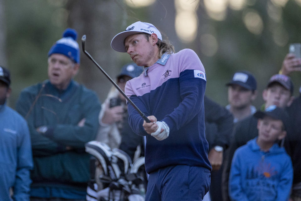 Cameron Smith (pictured) plays a shot on the 11th hole during the third round of THE PLAYERS Championship.