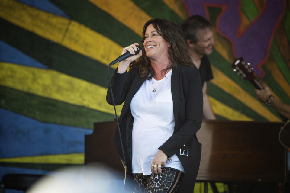 Alanis Morissette performs at the New Orleans Jazz and Heritage Festival on Thursday, April 25, 2019, in New Orleans. (Photo by Amy Harris/Invision/AP)