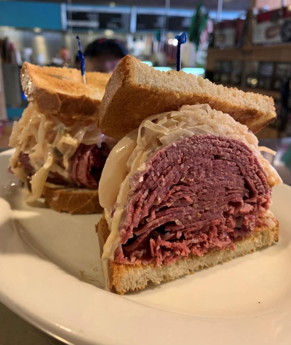 Corned beef sandwiches are a popular item at Lieb's Deli in Riverdale and will be on the menu when they open in Ardsley this Fall.
