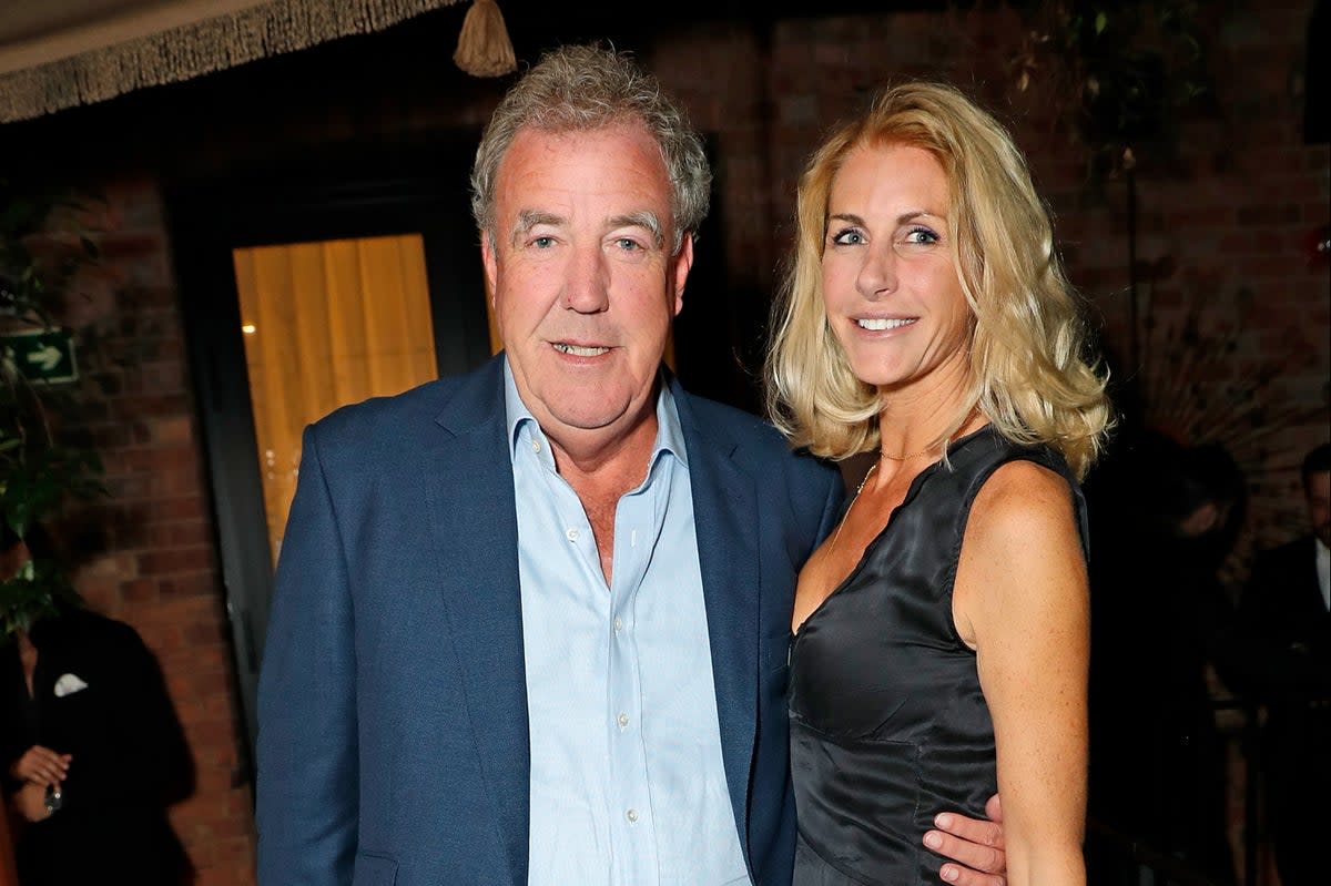 Clarkson pictured with longterm partner Lisa Hogan (Dave Benett)