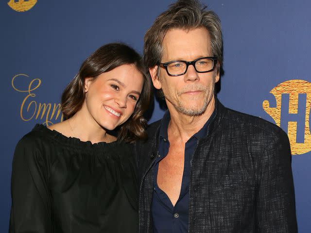 <p>JB Lacroix/WireImage</p> Kevin Bacon and Sosie Bacon at the Showtime Emmy eve nominees celebration on September 16, 2018 in Los Angeles, California.