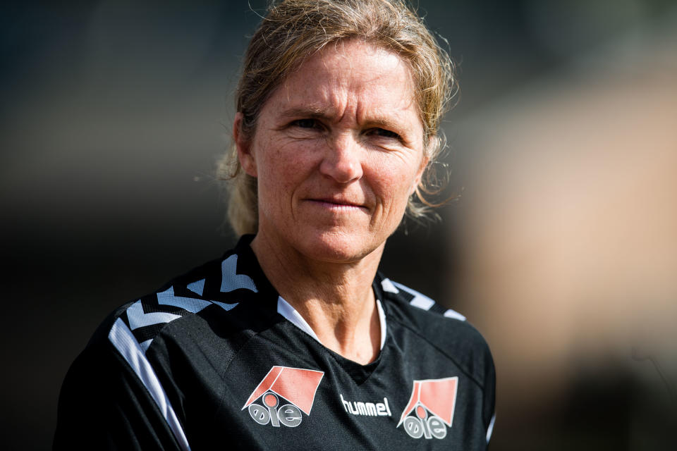 Interim Lionesses head coach Hege Riise has named her first squad in charge, ahead of a friendly with Northern Ireland.  Photo Credit: Reuters/VEGARD WIVESTAD GRØTT