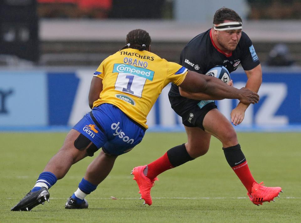 England international Jamie George in action for SaracensGetty Images